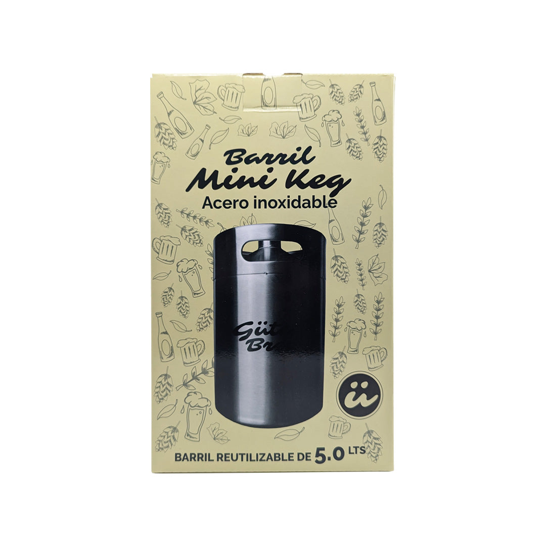 Barril Acero Inoxidable 5 lts | Growler | Mini Keg