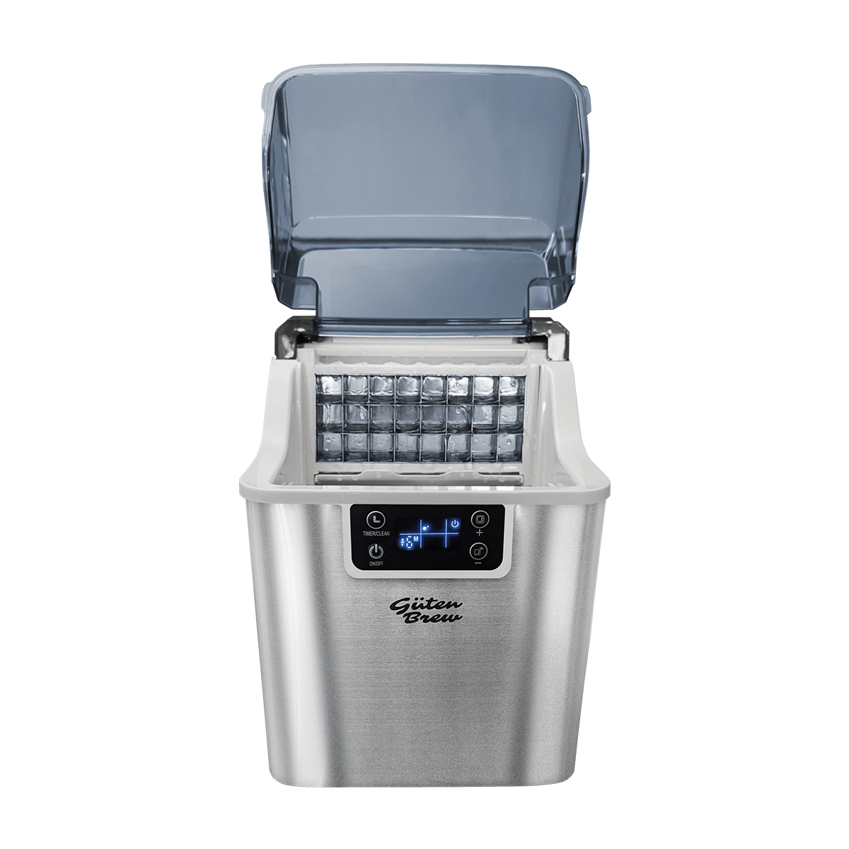 Guten Ice 2.0 - Máquina de Hielo Portátil Autolimpiante | 20kg/día | Cubos Listos en 8-20min