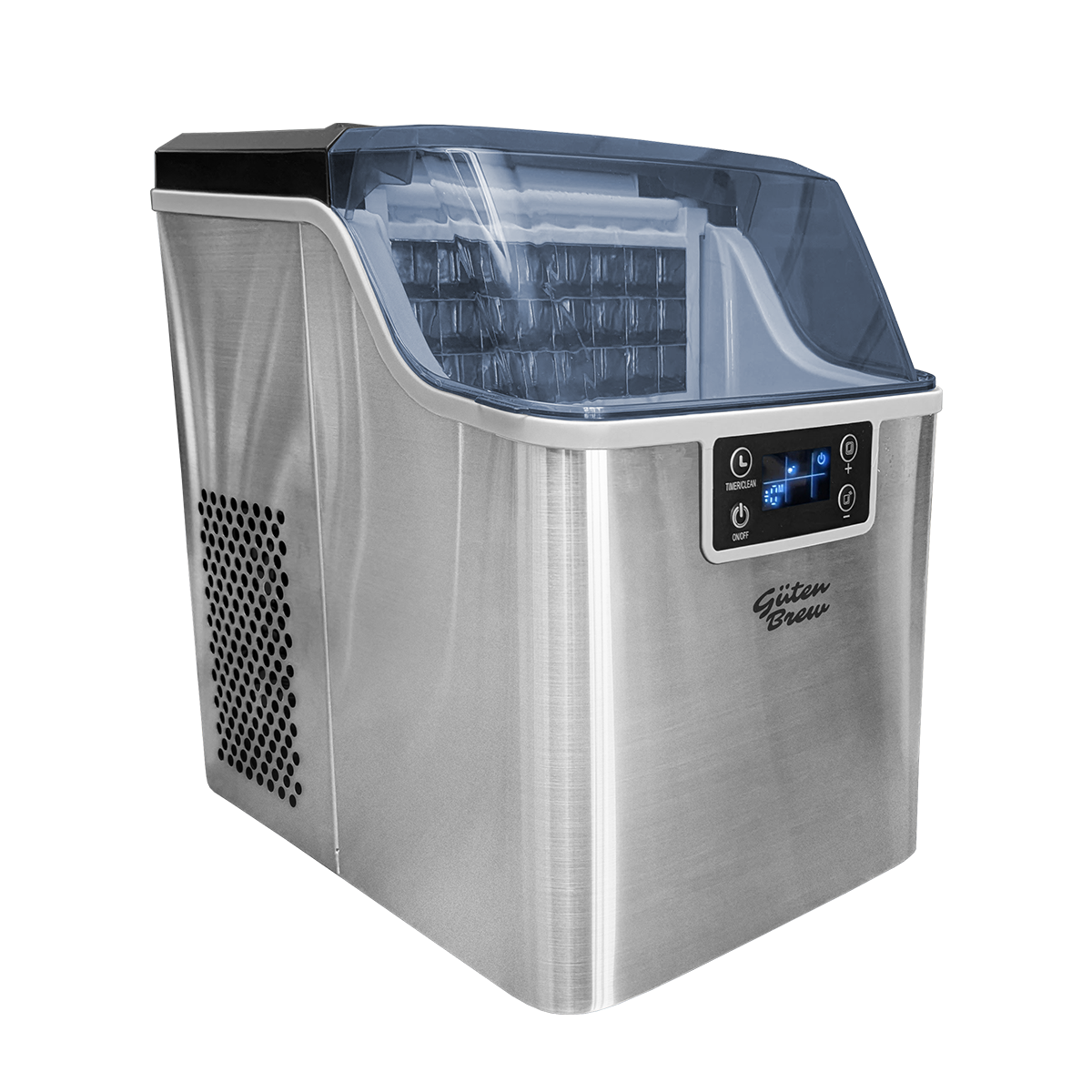 Guten Ice 2.0 - Máquina de Hielo Portátil Autolimpiante | 20kg/día | Cubos Listos en 8-20min