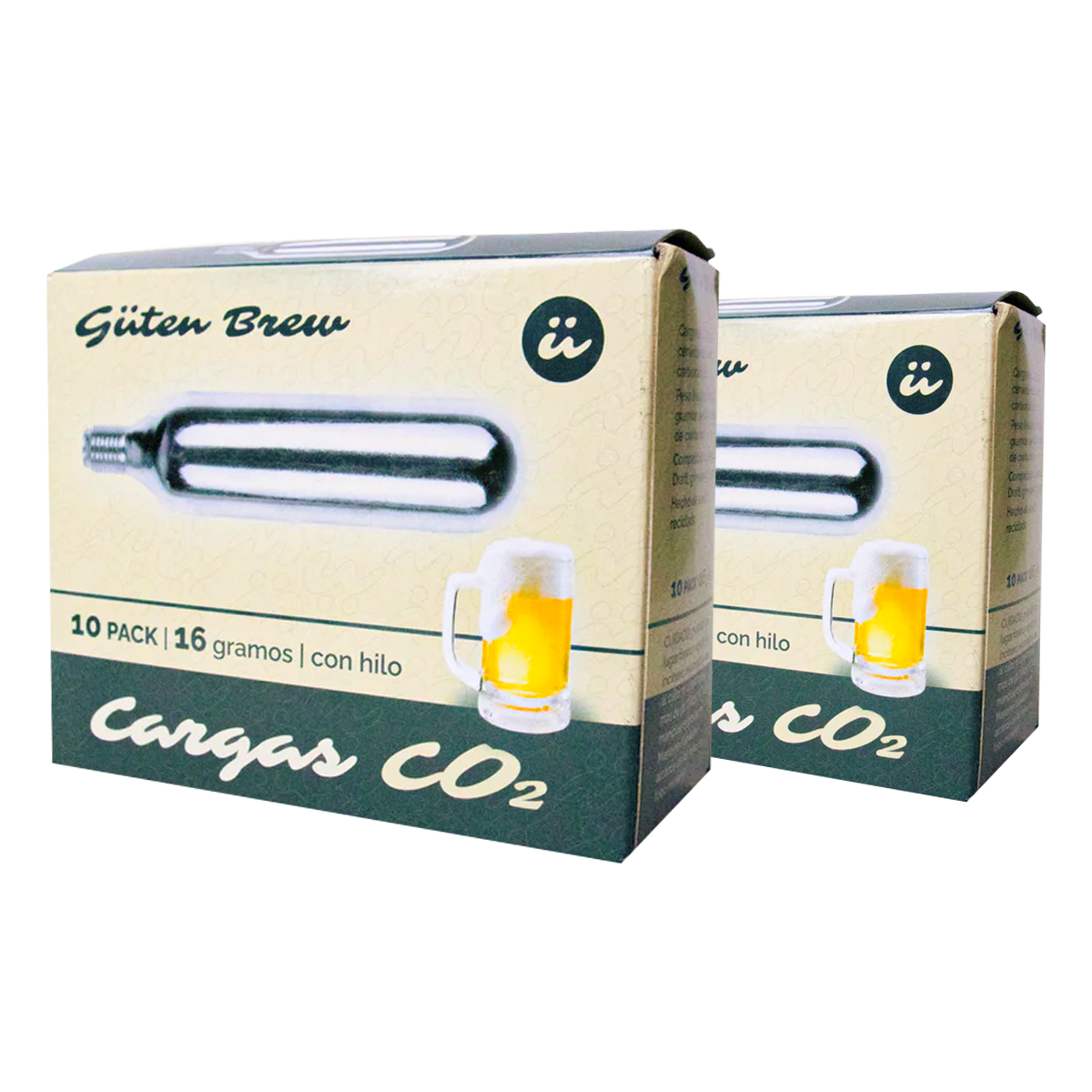 Pack Recarga Doble | 2 cajas de cartuchos CO2 | 20 unidades