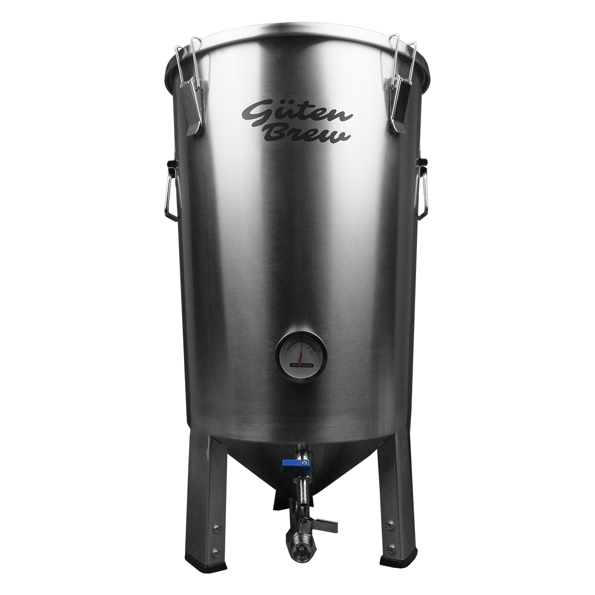Fermentador Güten 30L efectivos | 32L totales | Acero inoxidable | Cónico doble válvula