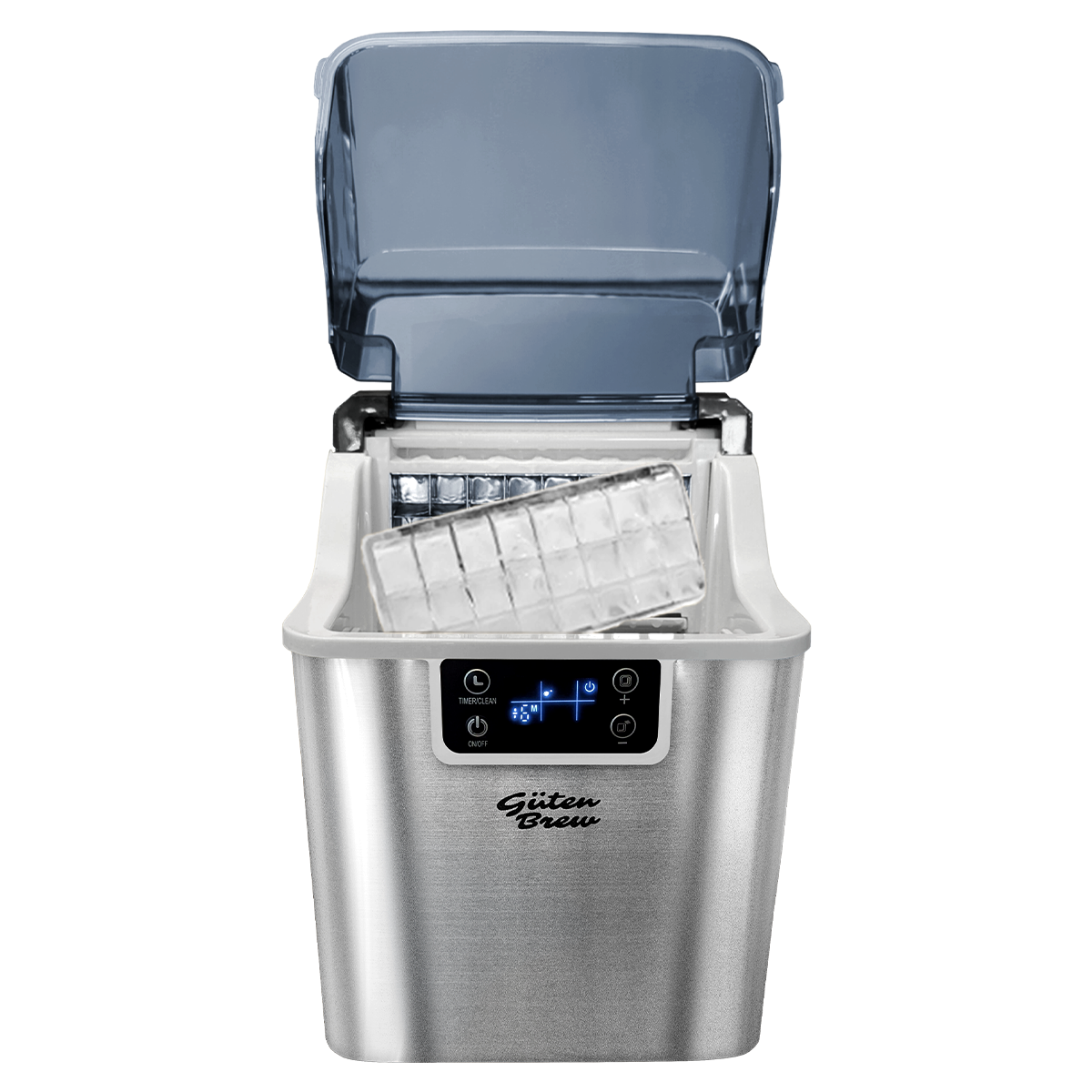 Guten Ice 2.0 - Máquina de Hielo Portátil Autolimpiante | 20kg/día | Cubos Listos en 8-20min