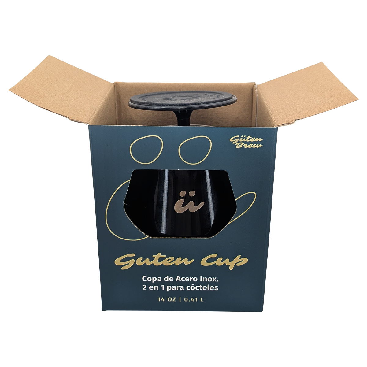 Copa Cóctel Güten Cup | Acero Inox doble | Desmontable | Vaso y Copa