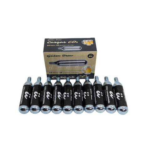 Keg 5lt con dispensador grifo + 1 caja cartuchos de CO2 | Guten Keg-to-Go Grifo + 10 CO2