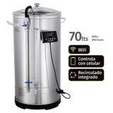Güten Brew | Máquina WIFi para elaborar cerveza Todo en uno | 70L totales | 60L efectivos