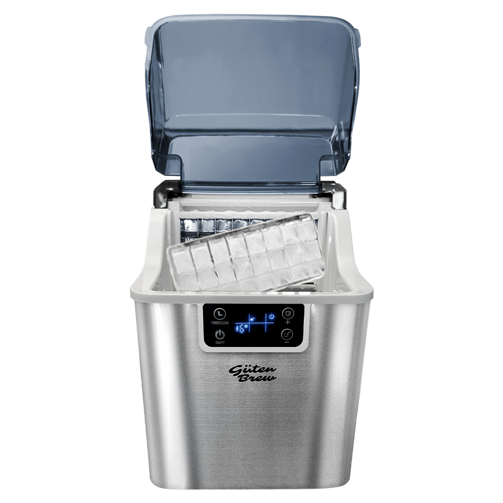 Guten Ice 2.0 - Máquina de Hielo Portátil Autolimpiante | 20kg/día | Cubos Listos en 8-20min
